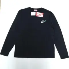 新品タグ付き　黒　ネギ刺繍　おもしろ　長袖Tシャツ　LLサイズ