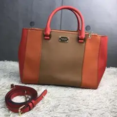 MICHAEL KORSバック バイカラー 2way レザー