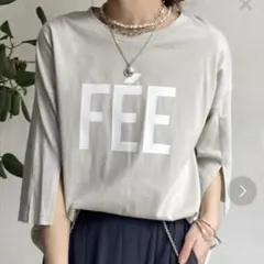 袖スリットロゴTEE
