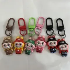 Labubu(ラブブ)ぬいぐるみストラップ　キーホルダー　6個セット