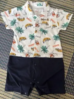 バナナ柄ショートオール 80サイズ