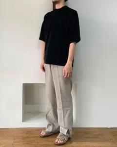4 AURALEE TWIST HIGH GAUGE KNIT TEE