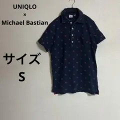 UNIQLOコラボ Michael Bastian ネイビー ポロシャツ 半袖