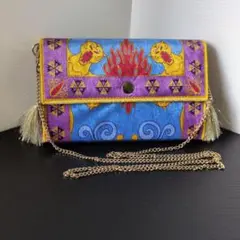 美品 アラジン 魔法の絨毯 ディズニー ショルダーバッグ モバイルポシェット