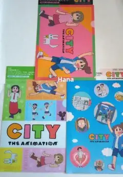 アサヒ飲料 CITY THE ANIMATIONクリアファイル 京アニ 3枚
