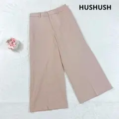【ハッシュアッシュ】ワイドパンツ スラックス (M) きれいめ ピンク系