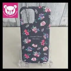 【新品】サマンサタバサSamantha iPhone12 Proケース 花柄 紺