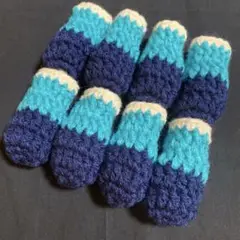 椅子カバー⭐︎ネイビー×ハワイアンブルー
