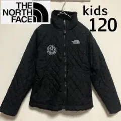 ザノースフェイス リバーシブルジャケット 中綿入り×ボア キッズ120 黒