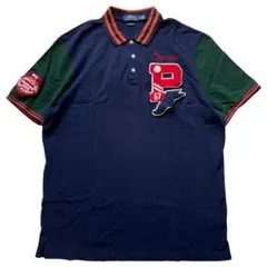 古着 POLO RALPH LAUREN P-WING ワッペン ポロシャツ