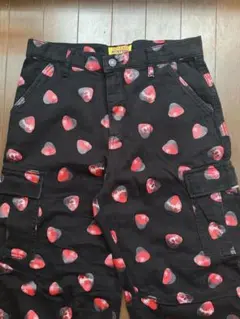 hysteric glamourいちご柄 ブラック カーゴパンツ