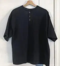 FREAK'S STORE ヘンリーネックTシャツ ブラック　Mサイズ