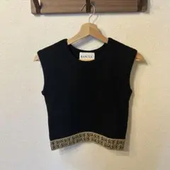 RANCLIC ブラックタンクトップ