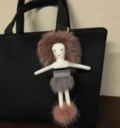 ドールチャーム  バッグアクセサリー ファーアクセサリー バッグチャーム 人形
