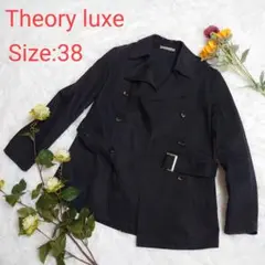 Theory luxe セオリーリュクス ハーフコート 黒 size:38