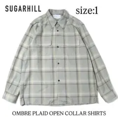 SUGARHILL OMBRE PLAID OPEN COLLAR SHIRTS