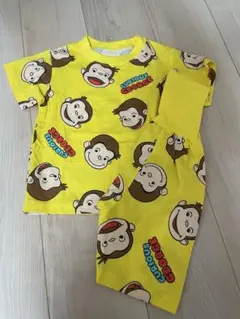 ベビー　キッズ　しまむら　半袖パジャマ　90 おさるのジョージ