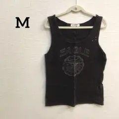 ダメージ加工 タンクトップ　ヴィンテージ　古着　重ね着タンクトップ
