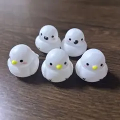 ☆おまけ付き☆ミニぷか シマエナガ 5個セット ホワイト