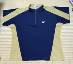 YONEX XO ハーフジップ ウォームアップウェア ネイビー/ゴールド
