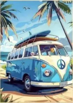 《ラウンド️⭕️》ダイヤモンドアートキット Peacewagon