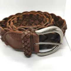 ヴィンテージ レザーベルト メッシュレザーベルト