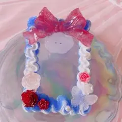 ❁⃘*.゜ビックリボンなトレカケース❁⃘*.゜ホイップデコ 推し活