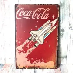 ブリキ看板☆ スペースシャトル コーラ COLA 397
