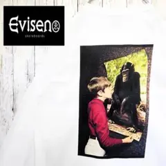 《Evisen skateboards(エビセン)》チンパンジーと少年 ロンT