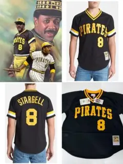 XL48新品 永久欠番8 スタージェル パイレーツ 正規品ユニフォーム MLB