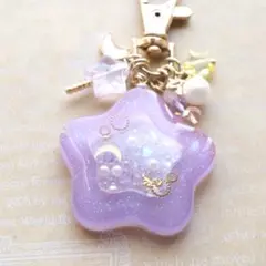 No.88 レジン お星さまシャカシャカキーホルダー