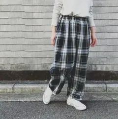 Homspunホームスパン タータンチェックパンツ