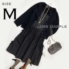 Jane Mapleジェーンマープル ウール製ティアードキャミワンピース 黒M