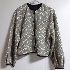 新品タグ付き サマンサモスモス 花柄カットジャガードジャケット