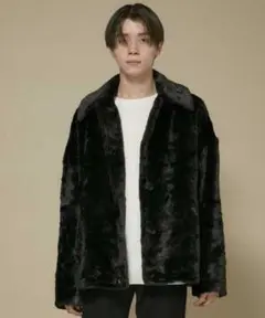 極美品！限定　S　シャリーフ　ファー　ブルゾン　バック　ラベル　ブラウン