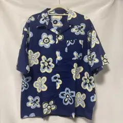 UNIQLO MARNI コラボ ネイビー 花柄 半袖シャツ Lサイズ
