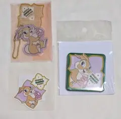 ディズニー　ミスバニー　アクリルスタンド　缶バッジ　ステッカー　ハンズ