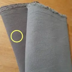 コットンリネン　はぎれ　カーキ