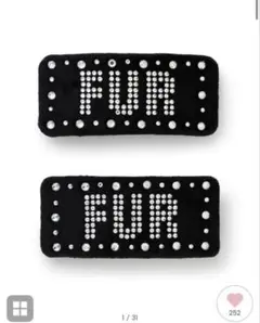 【完売商品】ベロアバレッタセット FURFUR 黒