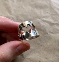 メキシコ製 versani 925 牙リング 16号弱