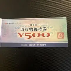 ヤマダ電機　お買物優待券（株主優待） 1500円分