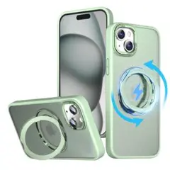 即購入可⭕️iphone 15 plus 用 ケース magsafe対応 グリーン