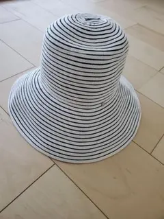 ボーダー レディース ハット 帽子 57.5cm