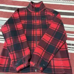 Columbia コロンビア 赤　チェック柄フリースジャケット サイズL 美品