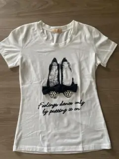 ダンスシューズプリントTシャツ