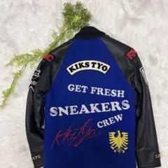 KIKSTYO キックスティーワイオー　レザースタジャン　Lサイズ　牛革 2025年最新】KIKS TYO メンズ スタジャンの人気アイテム - メルカリ