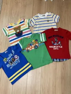 ミキハウス Tシャツ　5枚セット② ダブルビー