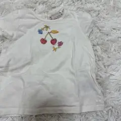 Bonpoint 18M チェリー刺繍 Tシャツ