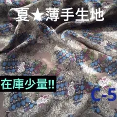 薄手生地　布　夏素材　生地　C-5 ジョーゼット　シフォン　ポリエステル