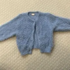 petit main 水色 カーディガン S 美品